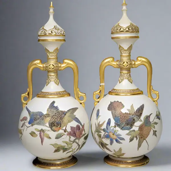 Royal Worcester Mantle Pail with Lids