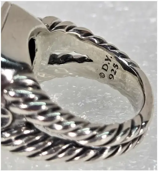 David Yruman Albion Collection Sterling Black Onyx Ring Shop Thrifty Treasures