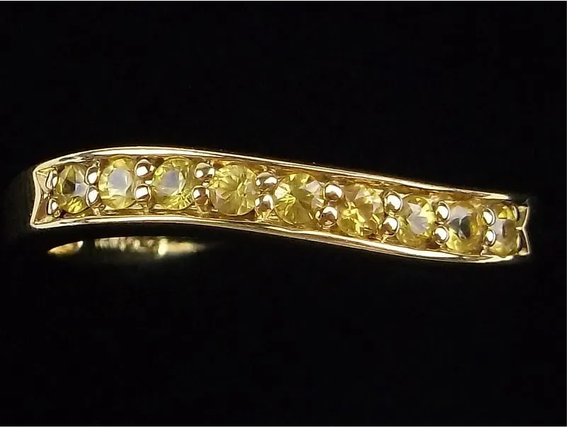 Gold Citrine Ring Size 10