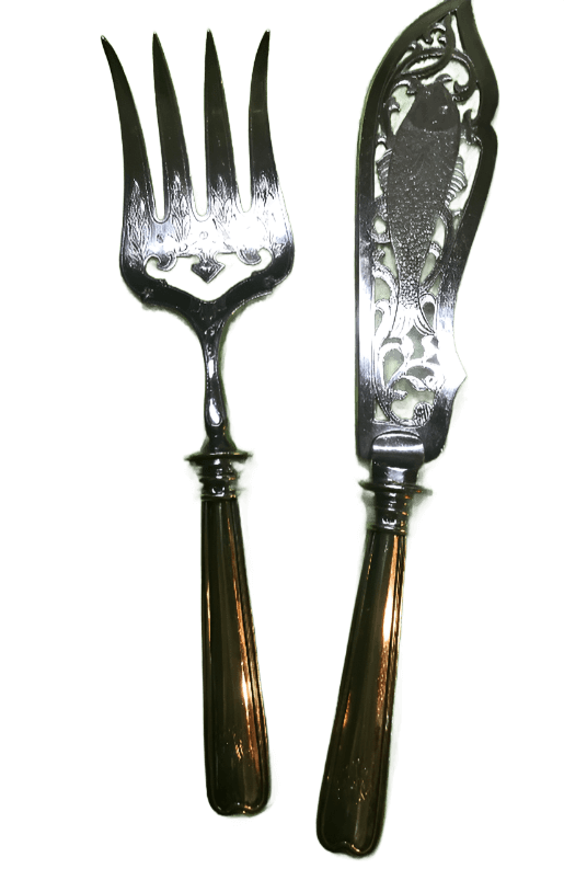 Fish Cutlery Set Silver