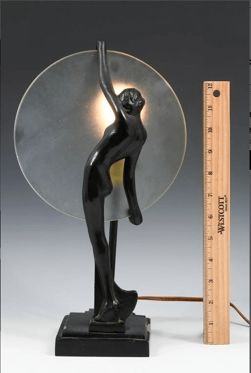 Frank Art Style Art Deco Nude Lamp