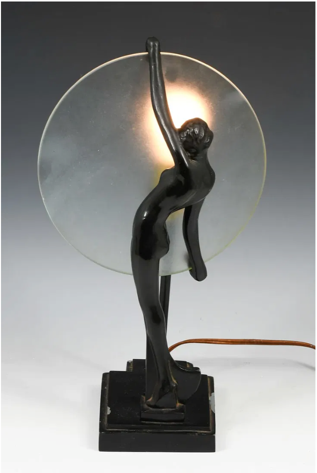 Art Deco Nude Lamp