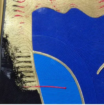 Fred Stepanian Post Modern Textured Raised "Apollo" Serigraph Shop Thrifty Treasures