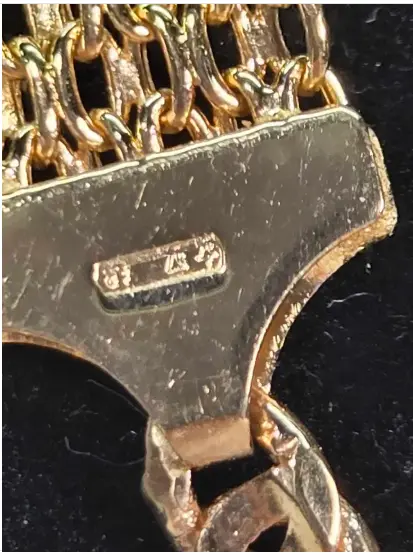 Italian 14k Yellow Gold Mesh Chain 18" Choker Shop Thrifty Treasures