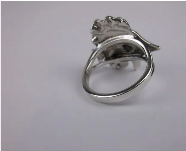 Vintage Kabana Sterling Silver Tropical Fish Ring