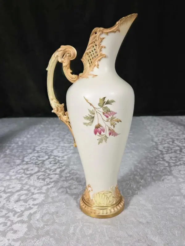 Rare Royal Worcester 1892 Porcelain Ewer