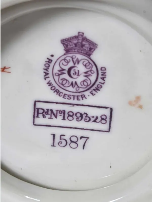 Rare Royal Worcester 1892 Porcelain Ewer