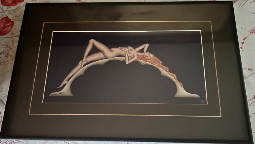 Framed Deco-graph Nude Gustave Kaitz