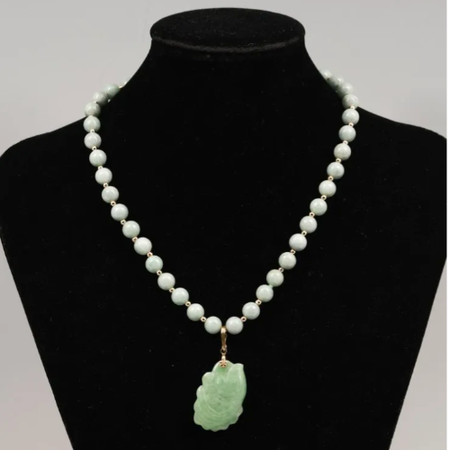 Jade and Gold Necklace