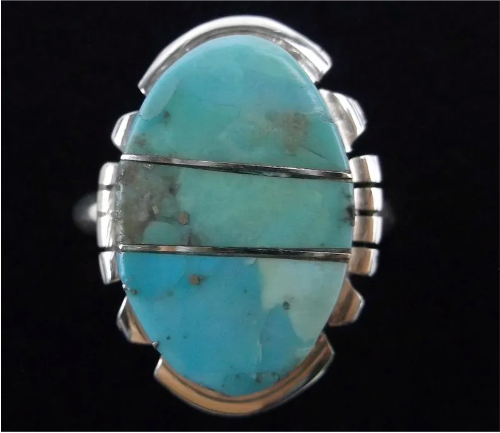 Sterling Navajo Turquoise Ring