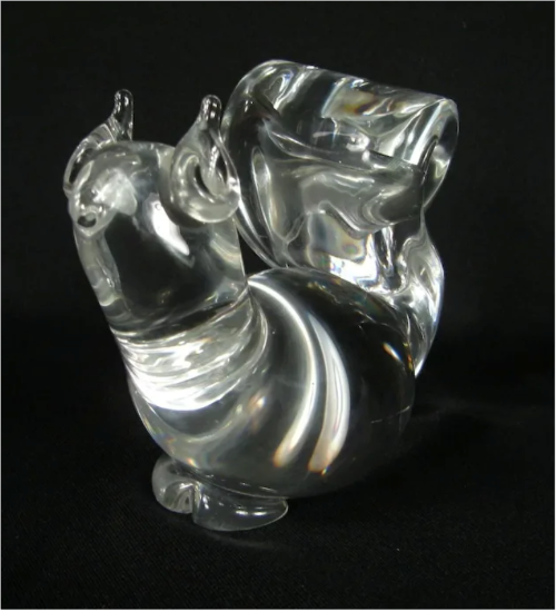 Steuben Art Glass Squirrel
