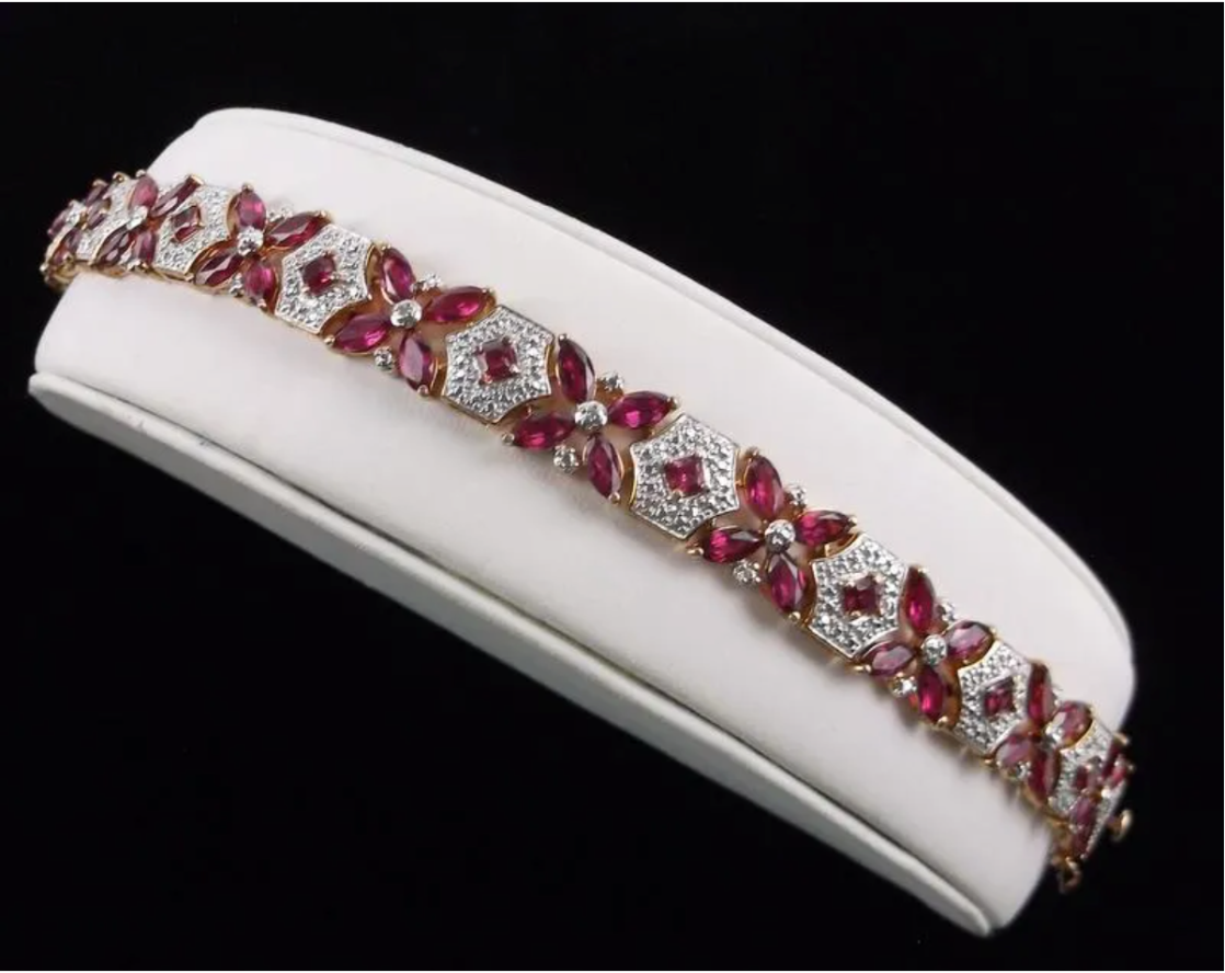Ruby Diamond Bracelet 