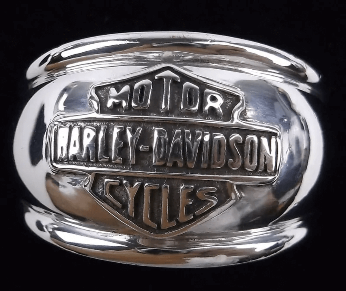 Vintage MOD Harley-Davidson Sterling Ring Size 10