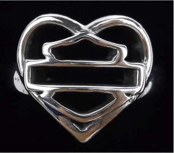 Harley-Davidson Heart Sterling Ring 