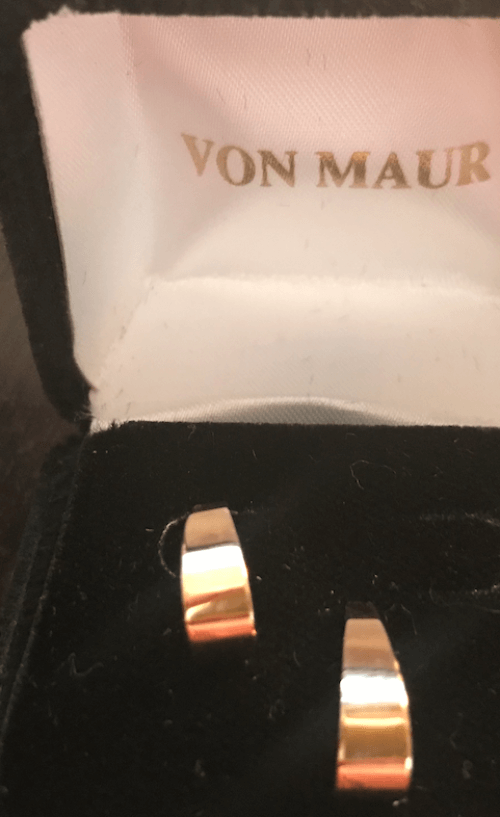 14k Gold Von Maur J Pierced Earrings