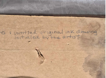 Petite Ink Drawing by Listed Artist Ludovic Rodo Pissarro Shop Thrifty Treasures