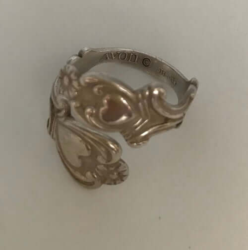 Vintage Sterling Silver 2 hearts ring
