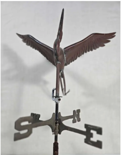 Vintage Blue Heron Weathervane Topper Shop Thrifty Treasures