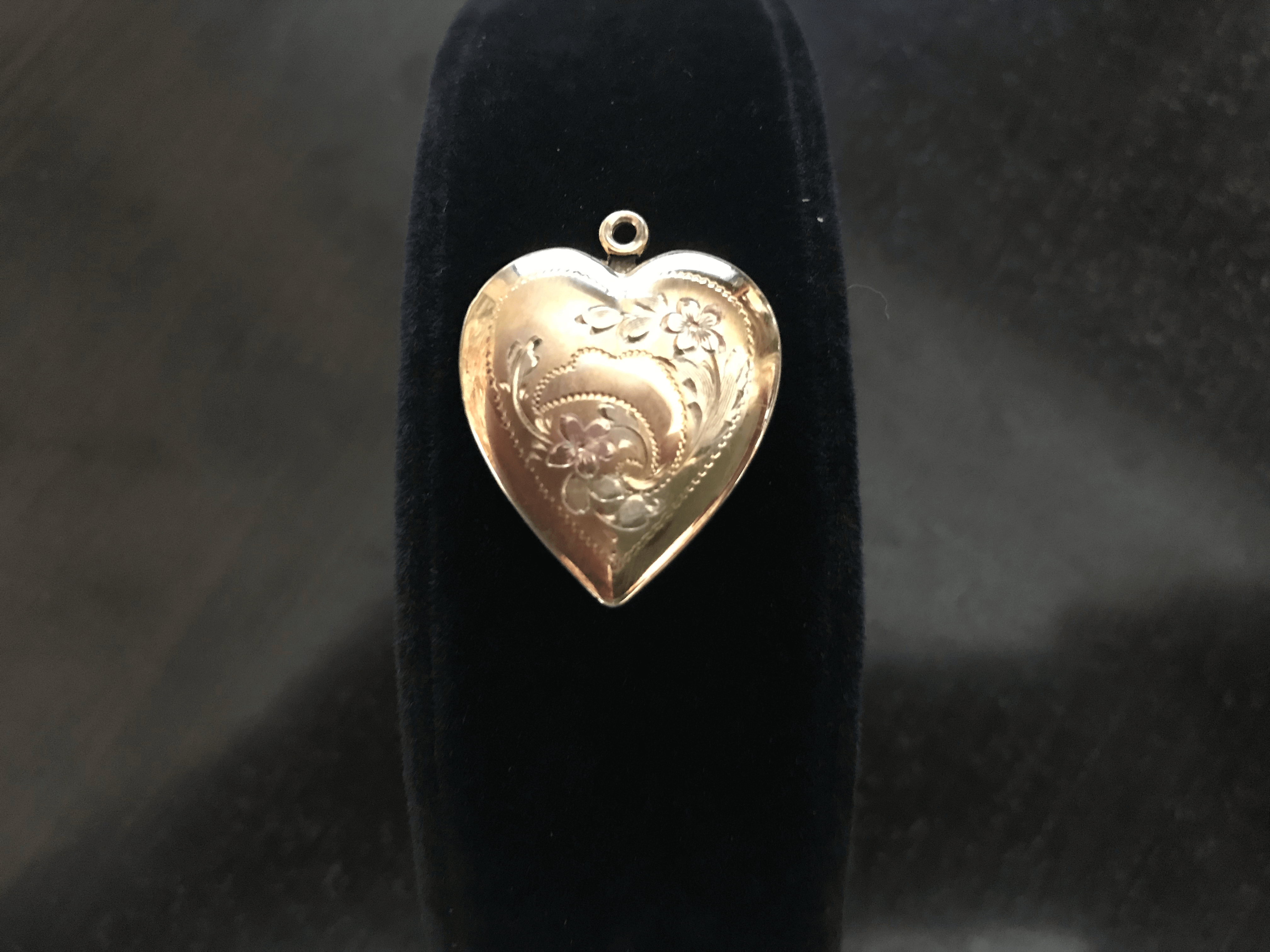1950s 12k Gold Locket Brooch Pin & Heart Pendant - Shop Thrifty Treasures
