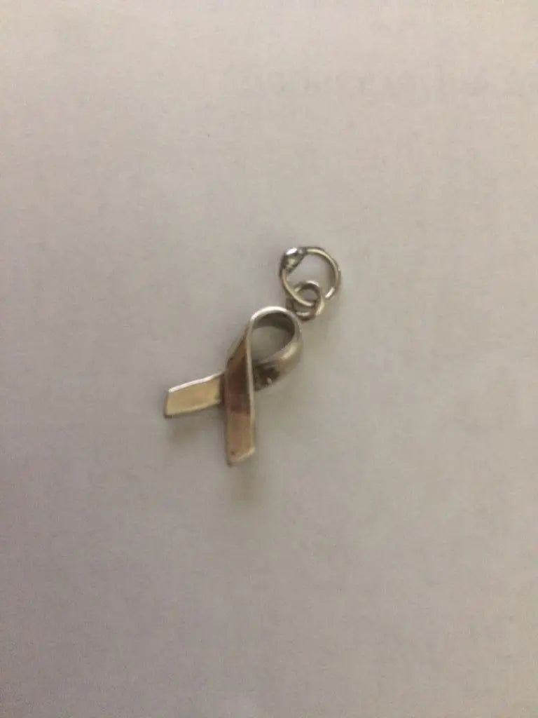 925 Sterling Silver Signed Ribbon Charm for Bracelet - Shop Thrifty Treasures