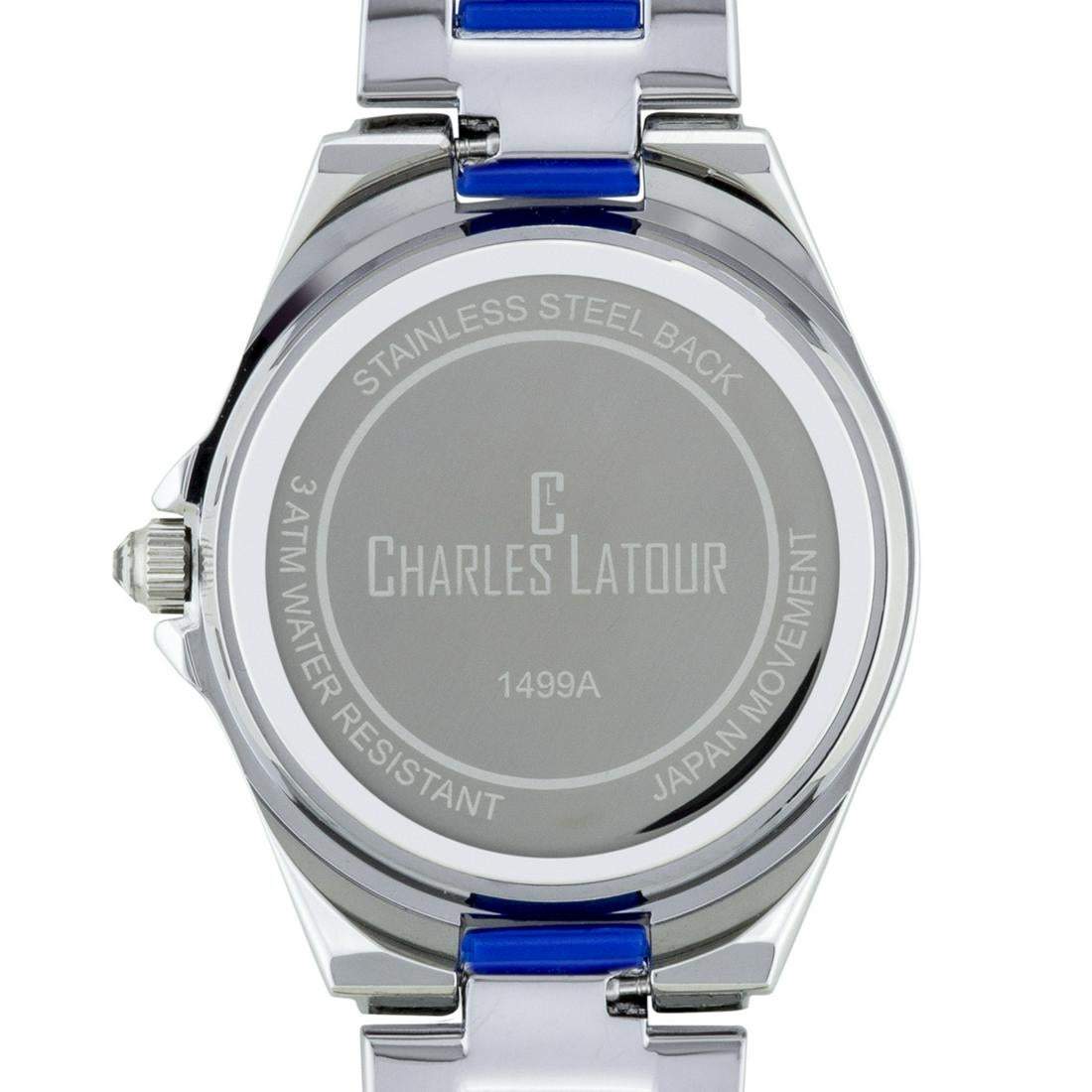 Charles Latour Pearlized Dial Core with Crystal Bezel Ladies Watch - Shop Thrifty Treasures