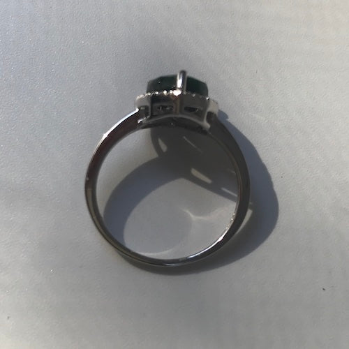 Heart Shape 2.40 ct Emerald & Diamond Ring - Stolen