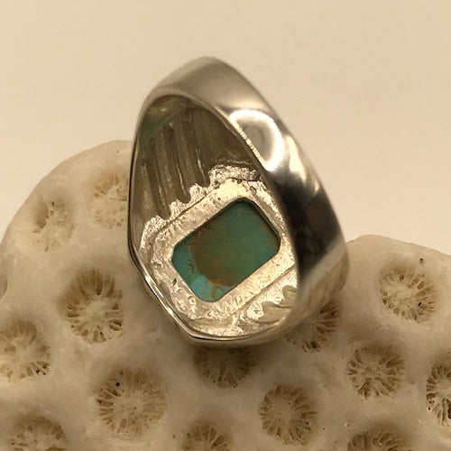 Men's Natural Turquoise Ring Size 10 or 11