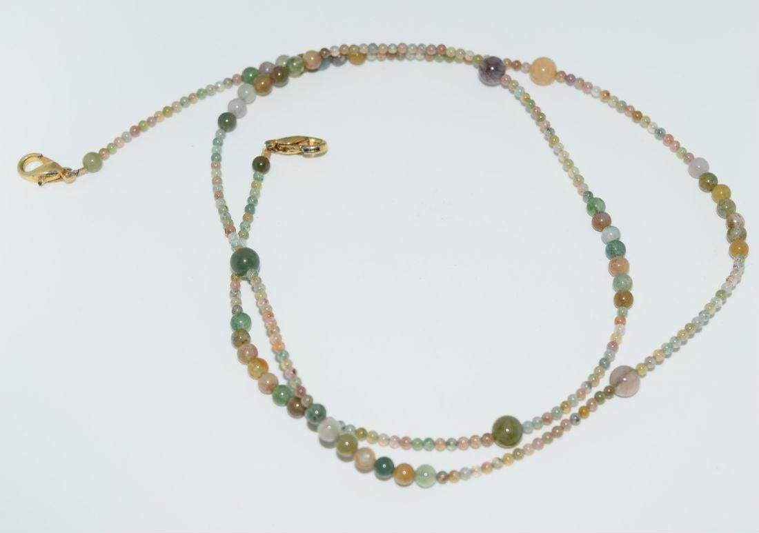 Natural Stone Bead Necklace - Shop Thrifty Treasures