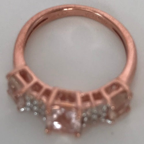 Rose Gold Natural Morganite Designer Ring