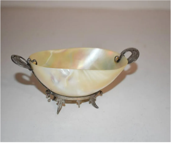 Mother of Pearl Shell Dish for Trinkets or Caviar
