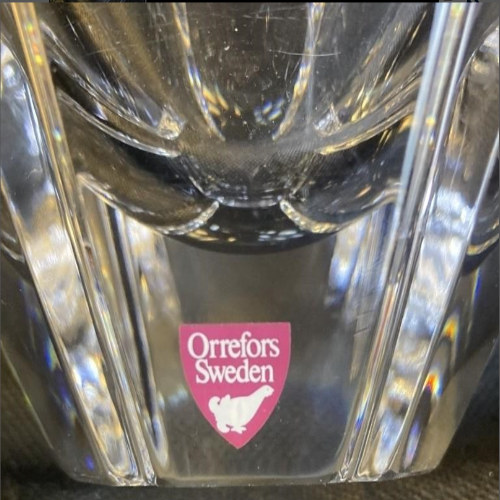 Orrefors Crystal Bowl Sweden