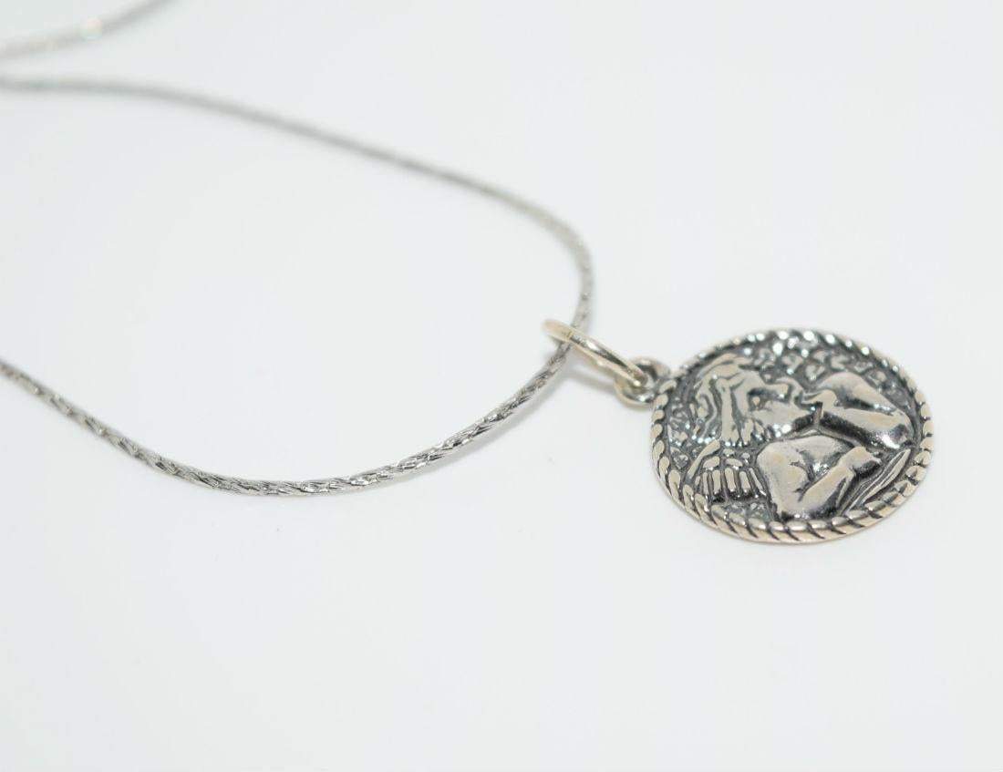 925 Shube Sterling Silver Cherub Pendant Necklace - Shop Thrifty Treasures