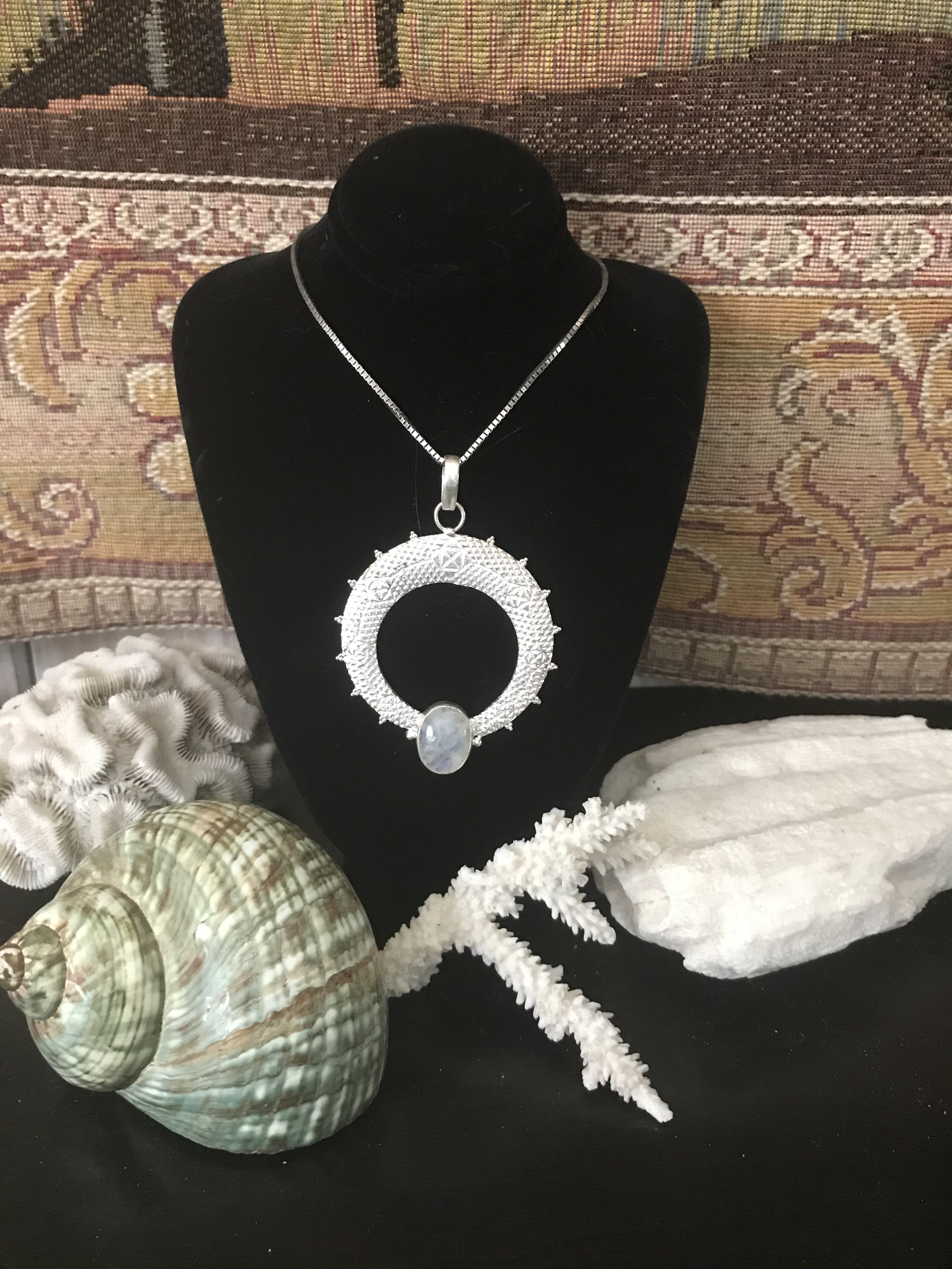 Rainbow Moonstone Shining Handmade 20" Necklace - Shop Thrifty Treasures