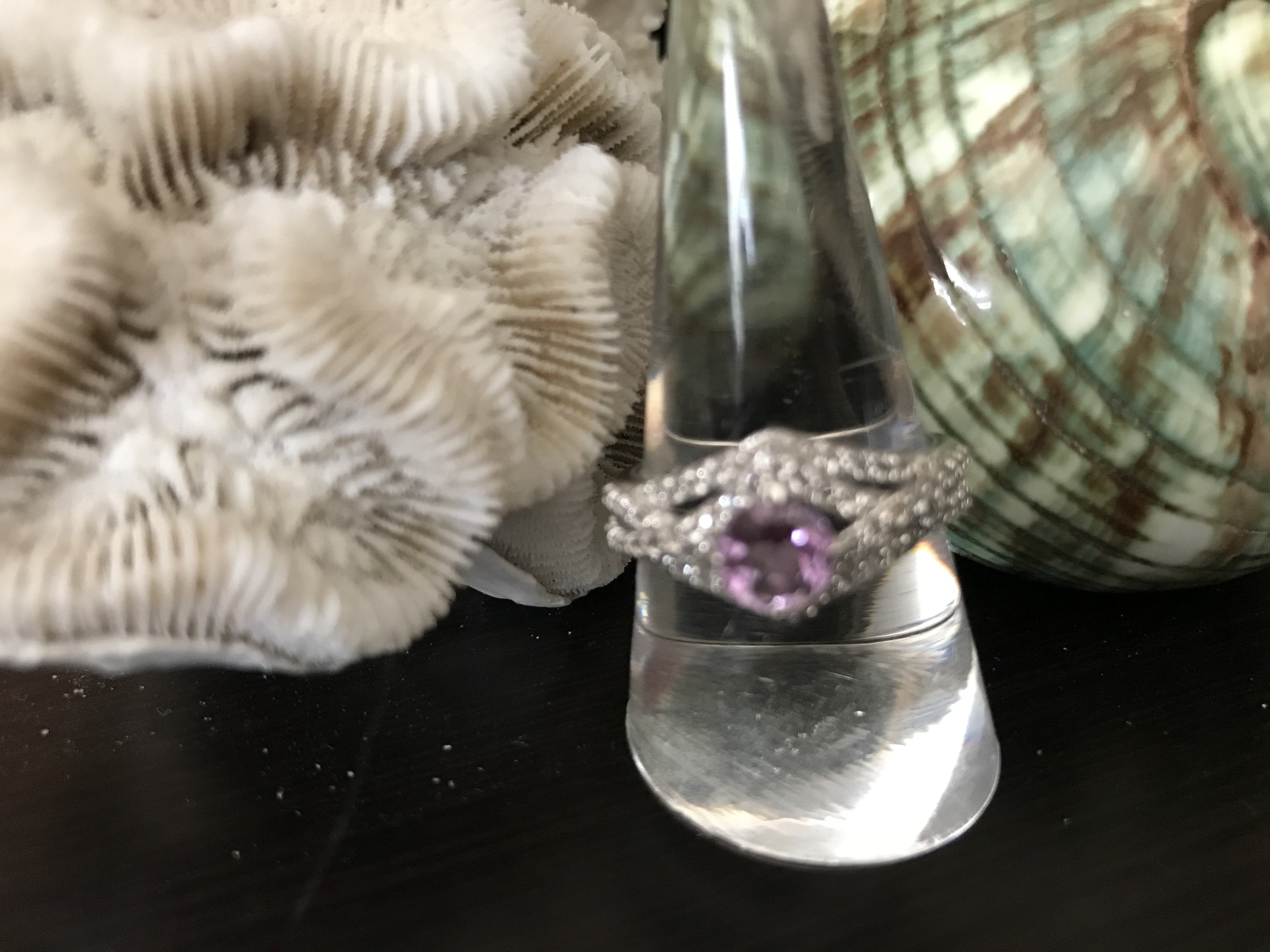 Sterling Silver Amethyst & Topaz Ring-Size 9 - Shop Thrifty Treasures