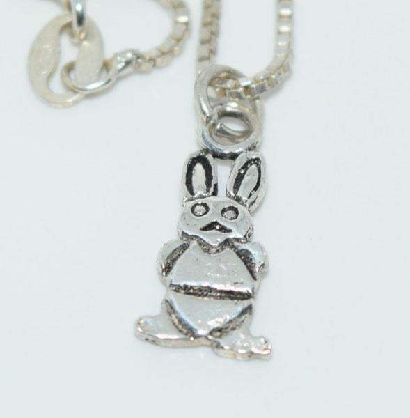 Sterling Silver Easter Bunny Necklace - Shop Thrifty Treasures