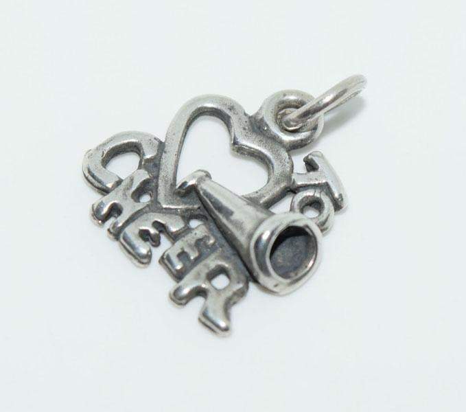 Sterling Silver Love to Cheer Charm - Shop Thrifty Treasures