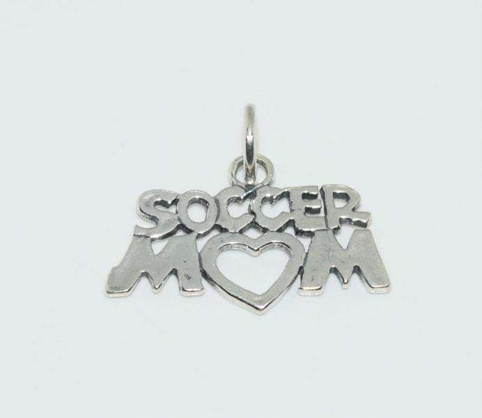 Sterling Silver Soccer MoM Charm - Shop Thrifty Treasures
