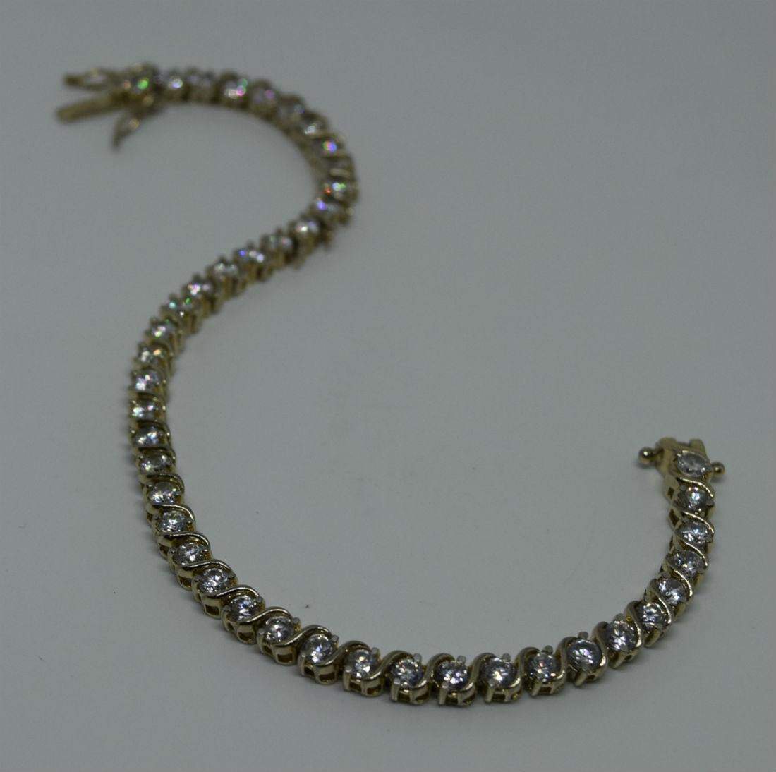 Sterling Silver Cubic Zirconia Tennis Bracelet