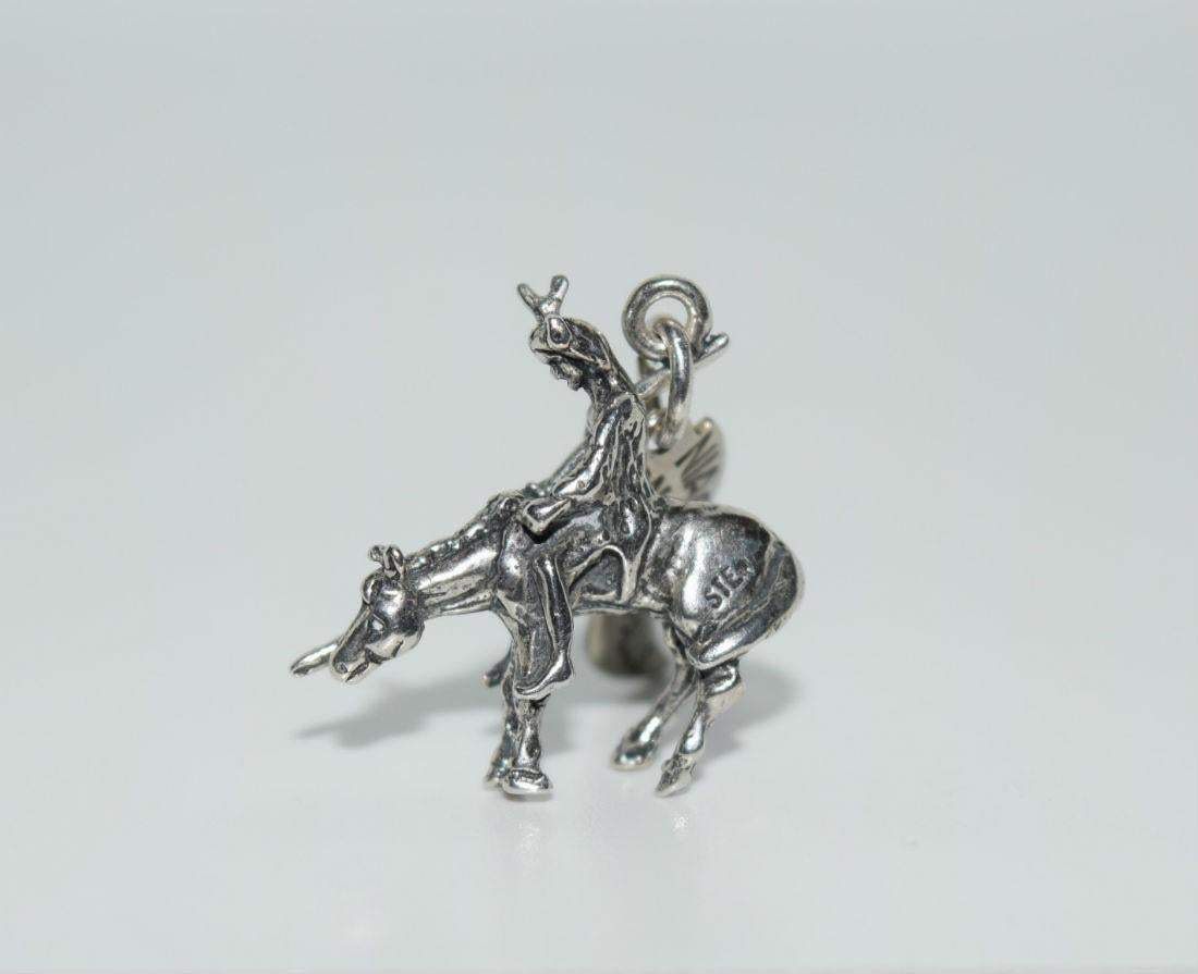 Sterling Silver End of Trail Charm or Pendant - Shop Thrifty Treasures