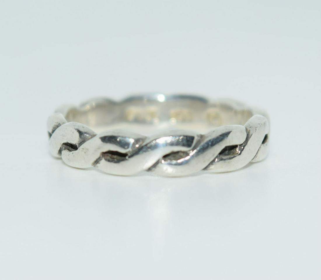 Sterling Silver Flat Twisted Ring Size 6 - Shop Thrifty Treasures