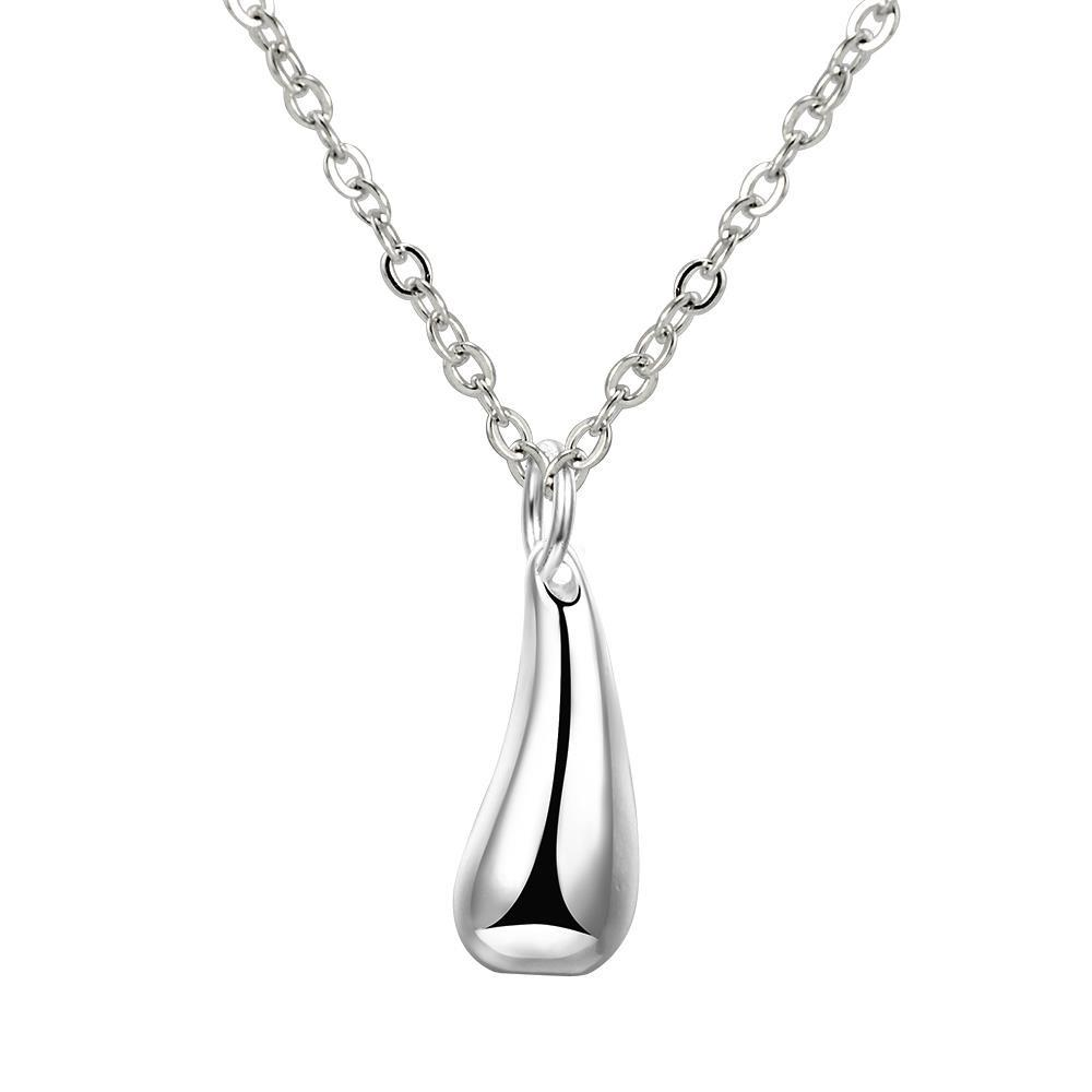 White Gold Teardrop Necklace